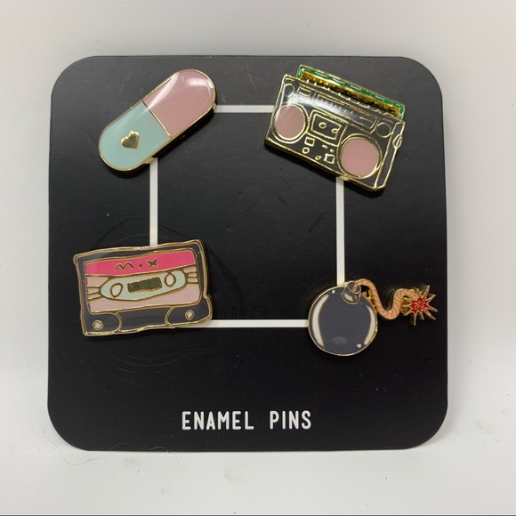 4/$25 NEW Enamel Lapel Foodie Purse Pins - Picture 2 of 6